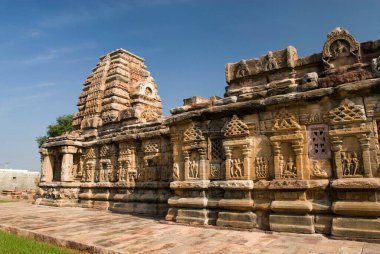 UNESCO World Heritage Site ; Papanatha temple 8th century dedicated to Mukteswara in Pattadakal ; Karnataka ; India clipart