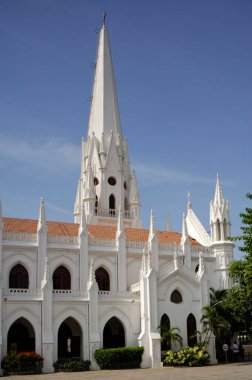 Chennai 'deki San Thome Kilisesi Bazilikası Tamilnadu Hindistan Asya