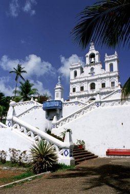 Kilisenin mimarisi; panjim; goa; Hindistan