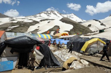 Panchtarni, amarnath yatra, Jammu Kashmir, Hindistan, Asya 
