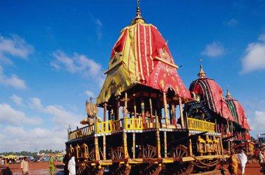 Rath yatra, Puri, Orissa, Hindistan 