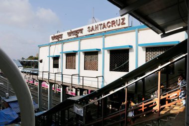 Santacruz railway station, Mumbai, Maharashtra, India, Asia clipart
