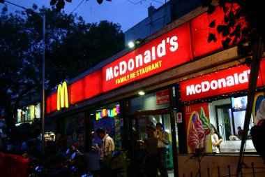 McDonalds aile restoranları, Vile Parle, Bombay Mumbai, Maharashtra, Hindistan