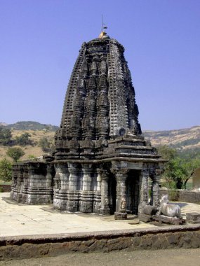 Amriteshwar temple; Village Ratanwadi ; near Wilson Dam ; Bhandardara ; District Ahmadnagar ; Maharashtra; India clipart