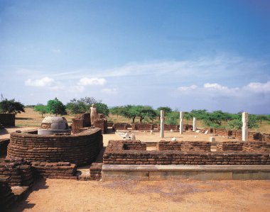 Nagarjunakonda harabeleri, andhra pradesh, Hindistan, Asya 