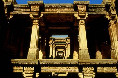 Adalaj Step Well entrance, Ahmedabad, Gujarat, india  clipart