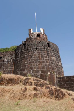 Fort Vijaydurg, District Sindhudurga, Maharashtra, Hindistan 