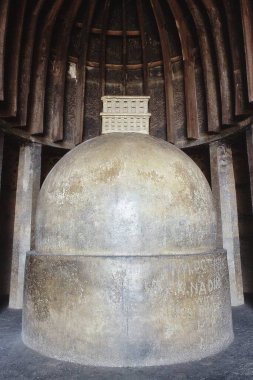 Interior of the Chaitya Hall, Karla Caves, Lonavala, Maharashtra, India, Asia clipart