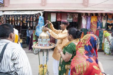 Çay tezgahı, itme, rajasthan, Hindistan, Asya 