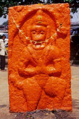 Maharashtra Hindistan 'daki Nashik' te Hanuman heykeli