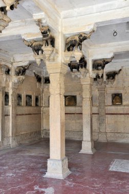 Hindistan Asya 'daki Rajasthan Sarayı' nda Chhatra Mahal. 