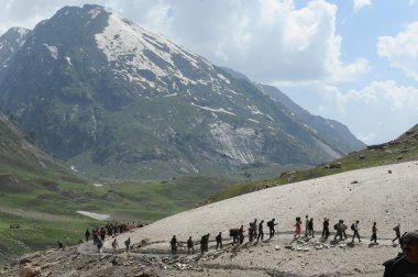 Pilgrim, amarnath yatra, jammu Kashmir, Hindistan, Asya