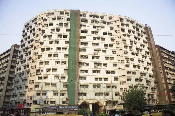 stock image Building Navjivan CHS at Patthe bapurao road ; Grant road ; Bombay now Mumbai ; Maharashtra ; India