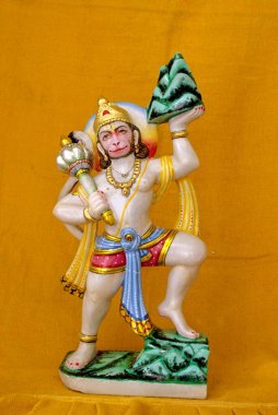 Hindistan 'daki mermer Lord Hanuman.