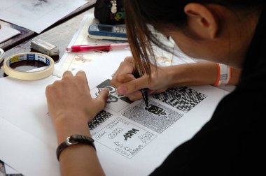 Singapur, Güney Doğu Asya 'daki Su Parkı' nda öğrenci resimleri.