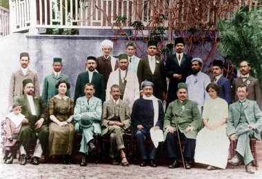 Mohandas Gandi ve resepsiyon komitesi üyeleri, Güney Afrika, Ekim 1912 