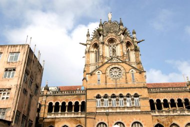 Victoria Terminus vt. Şimdi chhatrapati shivaji istasyon, Bombay Mumbai, Maharashtra, Hindistan