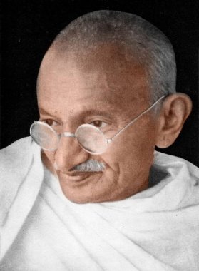 Hint özgürlük savaşçıları, mahatma gandhi, Hindistan, Asya, 1936 