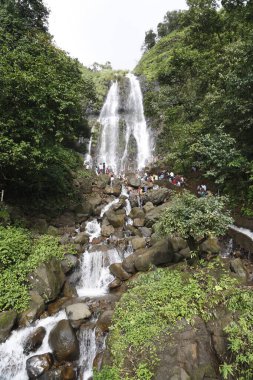 Amboli Ghat Turist Hamamı 'nın popüler şelalesi; Sawantwadi' den Amboli Tepesi İstasyonu 'na; Maharashtra; Hindistan