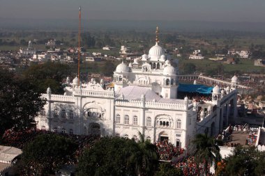 Anandpur Sahib Gurudwara in Rupnagar district, Punjab, India  clipart