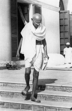 Mahatma Gandhi, Birla Evi, Delhi, 1938, Hindistan   