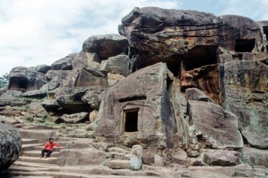 Udayagiri Caves, Bhubaneshwar, Orissa, India  clipart