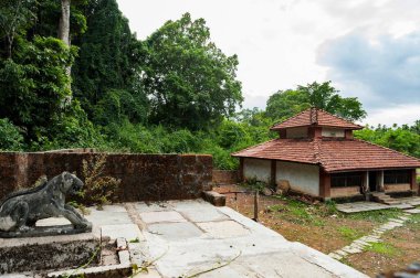 Devi temple, maggot village, karnataka, india, asia  clipart