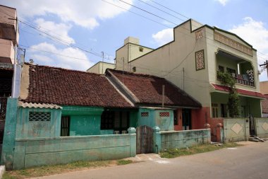 Evler, Çarşı Caddesi, Kanchipuram Bölgesi, Tamil Nadu, Hindistan 