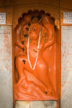 Lord Hanuman veya maymun tanrı; Varanasi; Uttar Pradesh; Hindistan