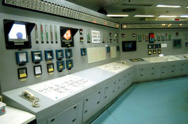 TATA Termal Santrali 'nin kontrol paneli, Trombay, Bombay şimdi Mumbai, Maharashtra, Hindistan