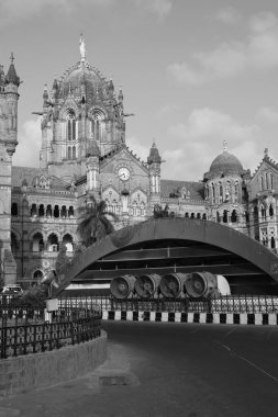 Victoria Terminus Tren İstasyonu Mumbai Maharashtra Hindistan Asya Binası 2012