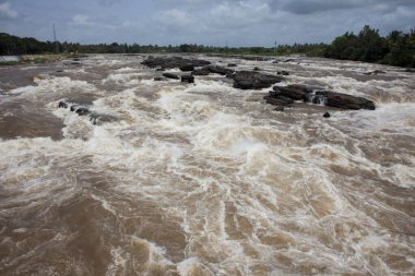 Gokak 'ta Şelale, Karnataka, Hindistan, Asya