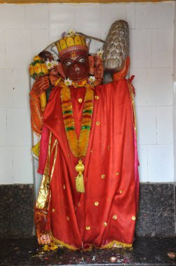 Hanuman statue Srinagar, jammu Kashmir, india, asia clipart