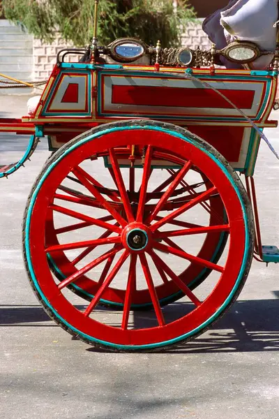 Tonga çarkı eski tarz, Ujjain, Madhya Pradesh, Hindistan 