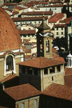 Şehrin kuş bakışı manzarası, Floransa, İtalya 