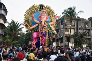 Lord Ganesha alayı, Dadar, Mumbai, Maharashtra, Hindistan, Asya 