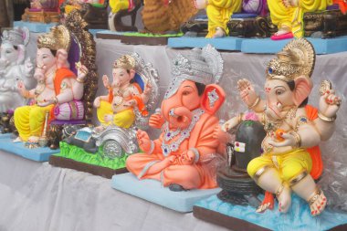 Ganesha İdolleri satılık, Pune, Maharashtra, Hindistan, Asya 