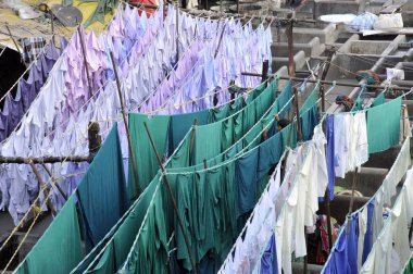 Mahalaxmi 'deki dhobi ghat Mumbai Maharashtra Hindistan 