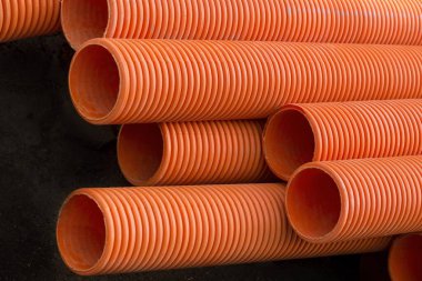 Under Ground Laying of PVC Structured Pipes Ghatkopar Mumbai India Asia  clipart
