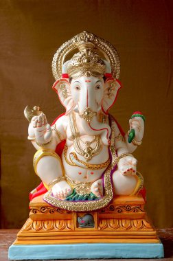 Ganesh ganpati Festivali Fil lideri Ganesh Festivali Lord İdol, Mumbai Bombay, Maharastra, Hindistan yakınlarındaki Penn 'de yapıldı.