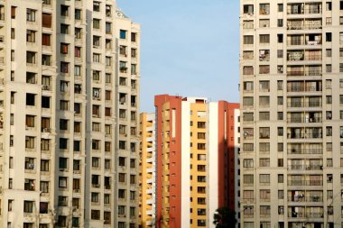 Powai, Bombay Mumbai, Maharashtra, Hindistan 'ın yüksek binaları. 