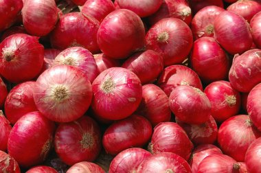 Indian vegetable of red onions clipart