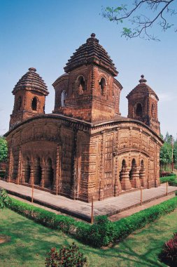 Pancharatna terracotta temple, bishnupur, west bengal, india, asia clipart