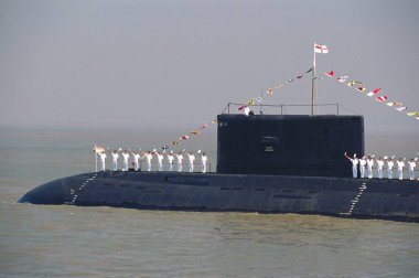 Donanma teftişi, Bombay Mumbai, Maharashtra, Hindistan 