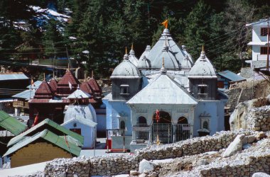 Ganga Tapınağı, Gangotri, Uttaranchal, Hindistan 