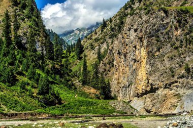 Kaşmir manzarası, Gurez, Bandipora, Kaşmir, Hindistan, Asya