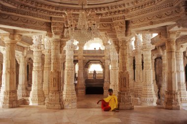 Jain Tapınağı, Adinath, Ranakpur, Rajasthan, Hindistan