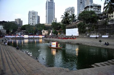 Walkeshwar Maharashtra Hindistan 'daki Banganga su tankı.