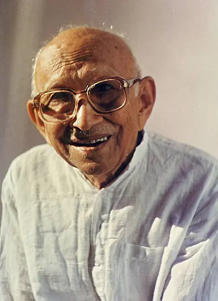 Stock image Mahatma gandhi brother, prabhudas gandhi, india, asia, 1991