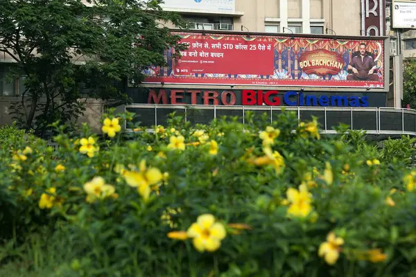 stock image India, Asia - July 2012: Bollywood Metro cinema hall theatre Mumbai Maharashtra 